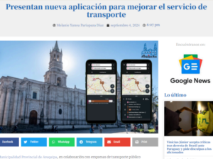 Read more about the article HBA Noticias: Presentan nueva aplicación para mejorar el servicio de transporte.