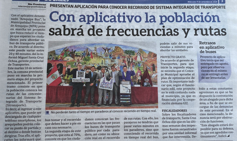 Read more about the article Sin Fronteras: Con aplicativo la población sabrá de frecuencias y rutas